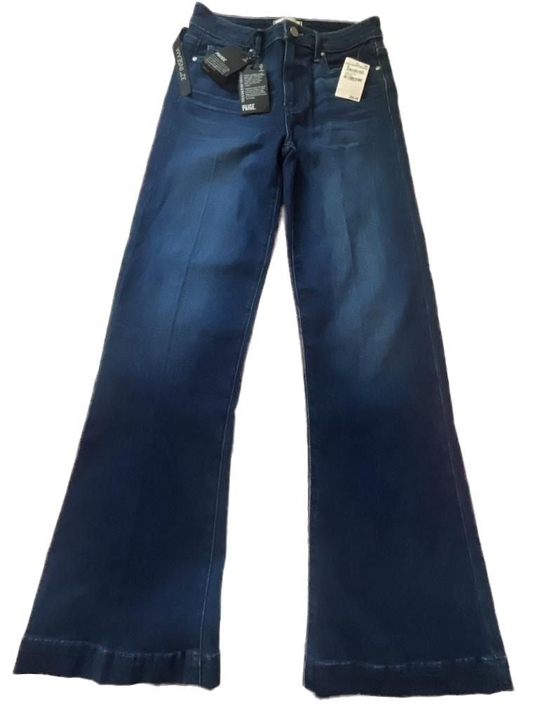 Paige Leenah High Rise Slim Wide Leg Jeans In Praline